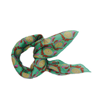 Load image into Gallery viewer, Silk Scarf Jaipur Green
