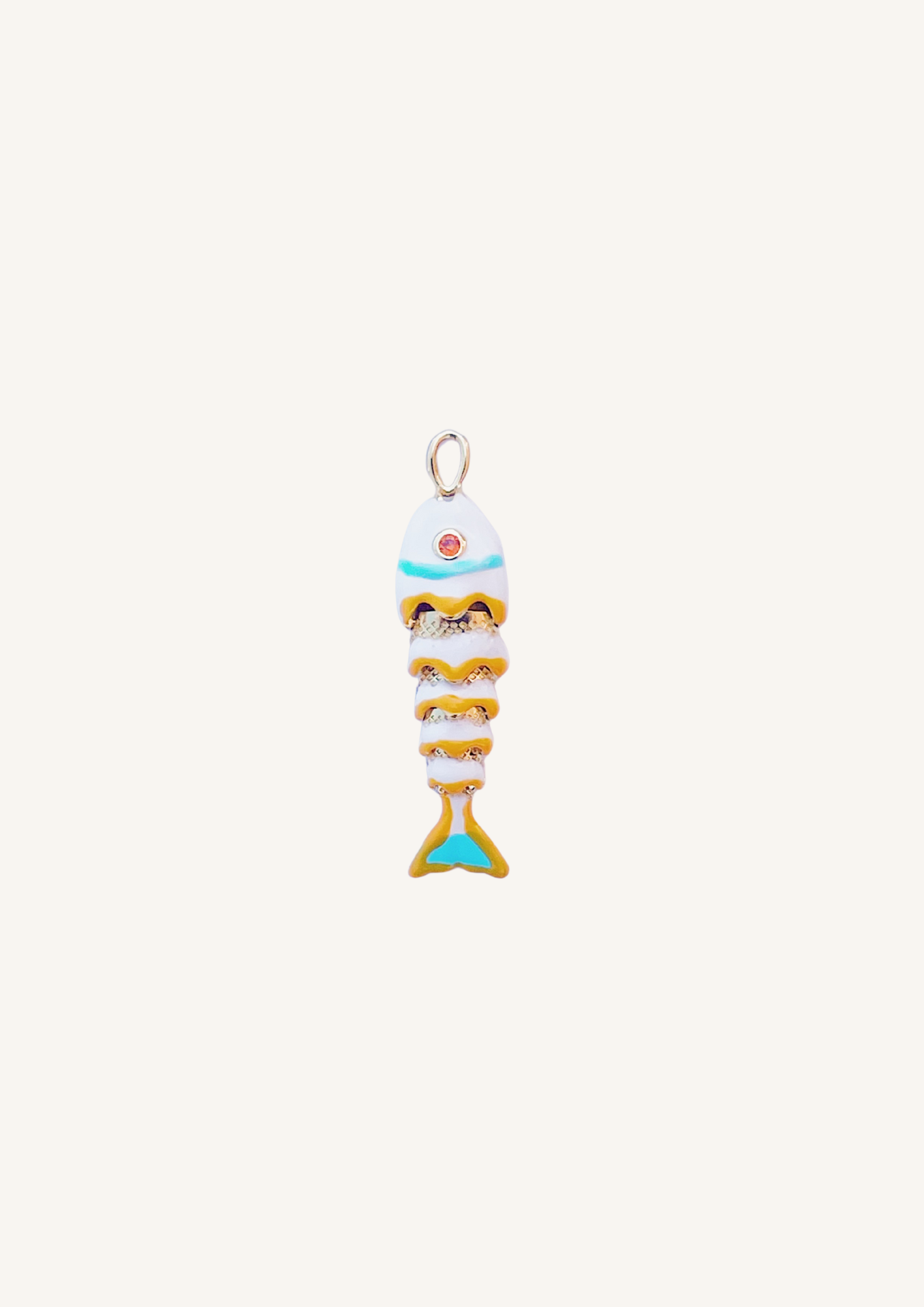 Fishie Charm - White