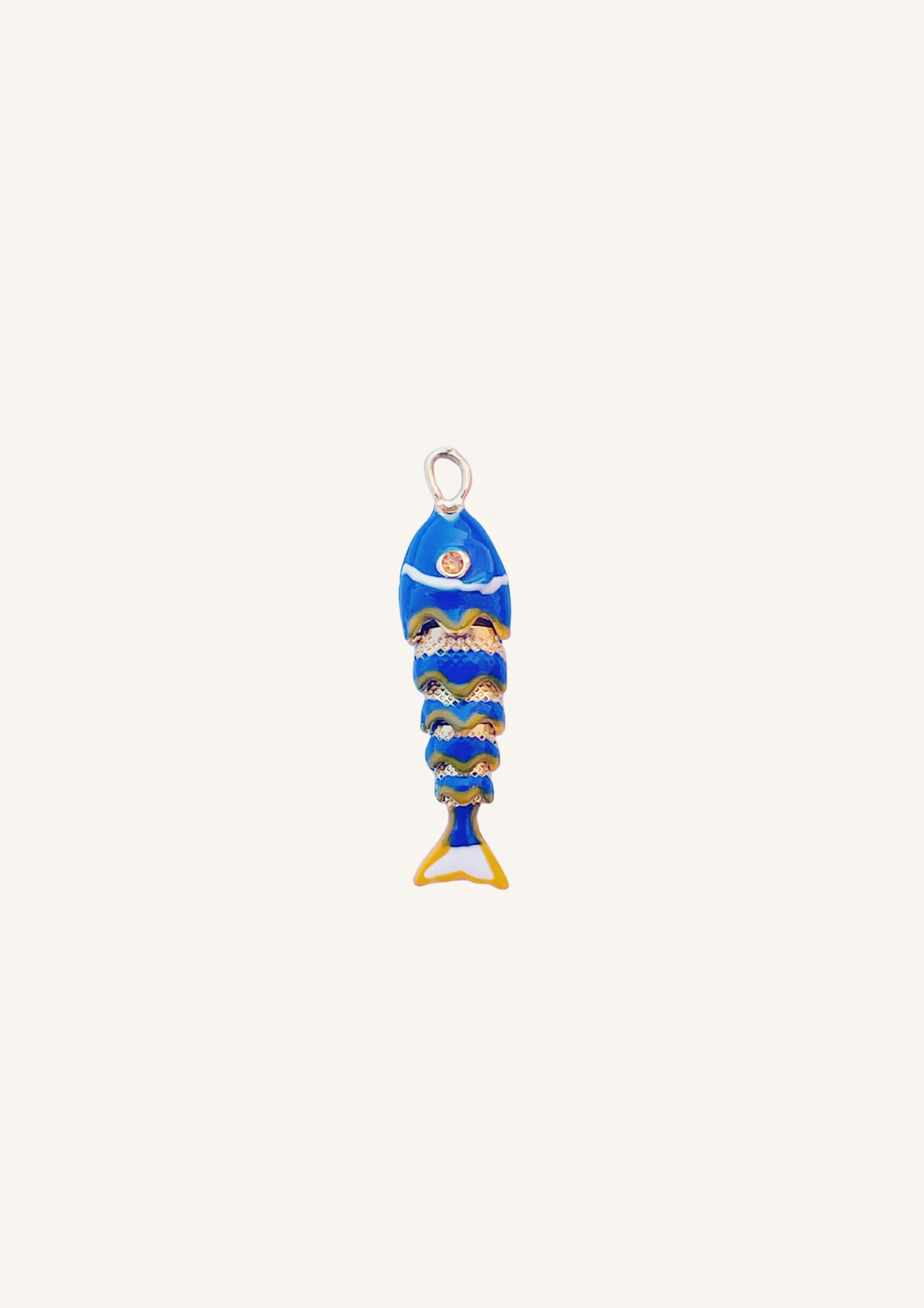Fishie Charm - Deep blue