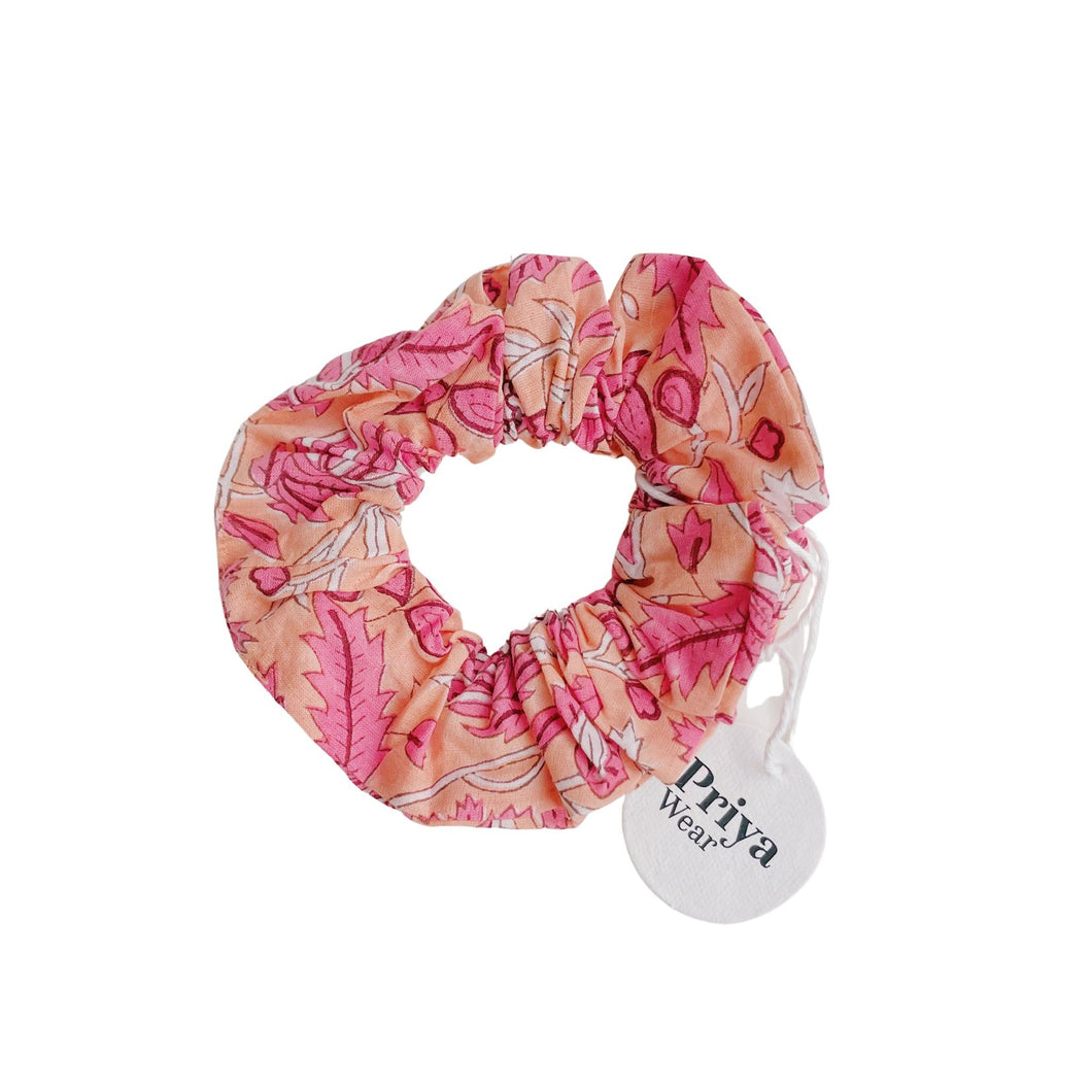 Coral - Hair Scrunchie