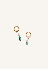 Load image into Gallery viewer, Love letters Earhoops - Turquoise
