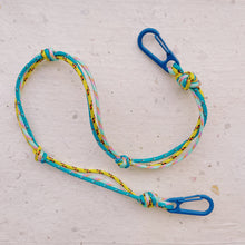 Load image into Gallery viewer, Phone Cord - Blue Yellow Turquoise (short)
