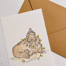 Load image into Gallery viewer, Christmas card Trio (deer, walrus &amp; rabbit)
