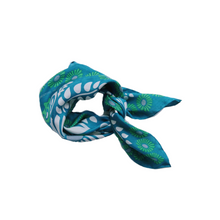 Load image into Gallery viewer, Silk Scarf Cosmos Blue
