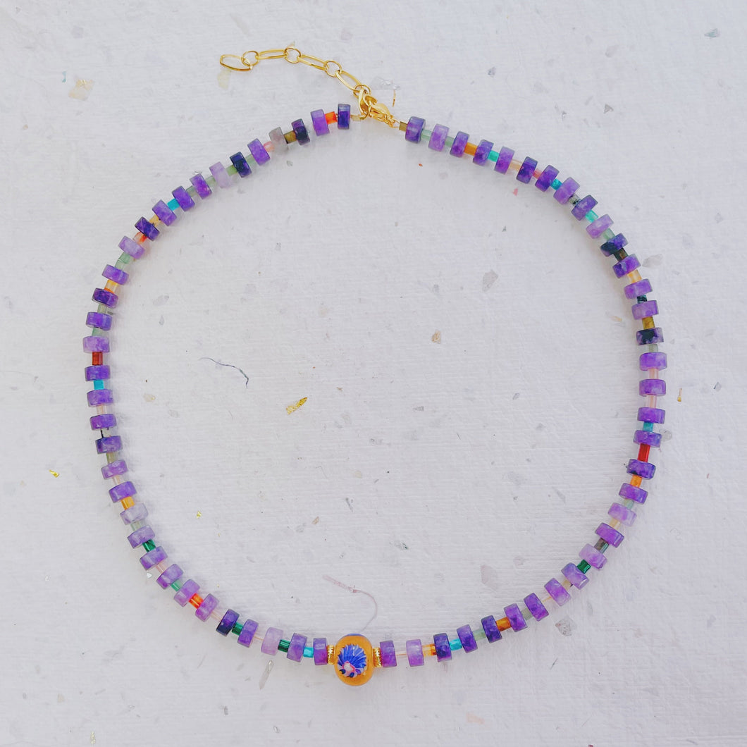 Purple rain Necklace